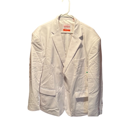 Opposuits White Knight Suit Jacket in White Size 50 NWOT - Picture 1 of 9
